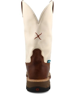 Pre-owned Twisted X Men's 12&quot; Western Work Boot - Nano Toe - Mxbnw05 10 D In Brown