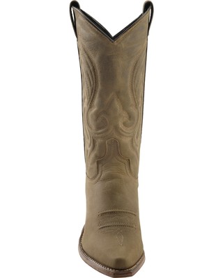 Pre-owned Abilene Women's Oiled Cowhide Western Boot - Pointed Toe - 9036 6 M In Brown