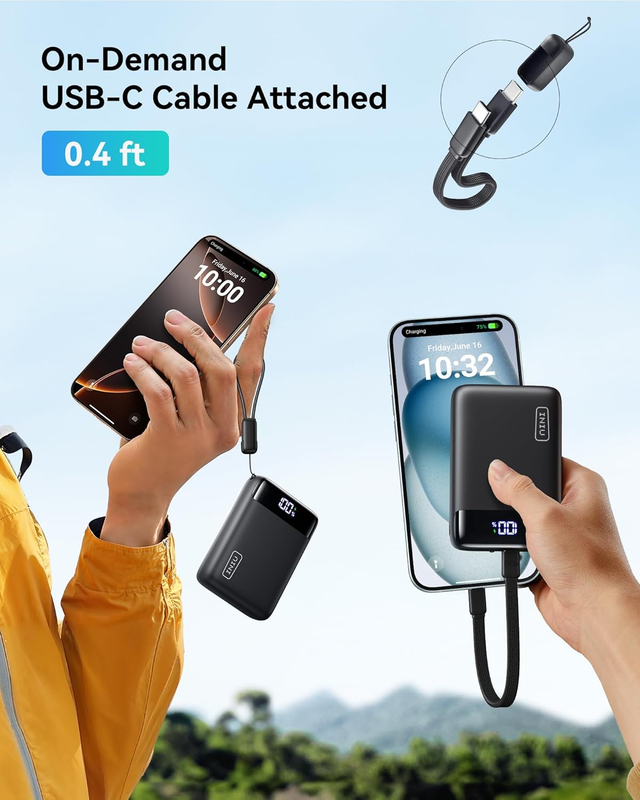 20000mAh Power Bank, Smallest Portable Charger, Fast Charging 22.5W PD 3.0+QC 4.