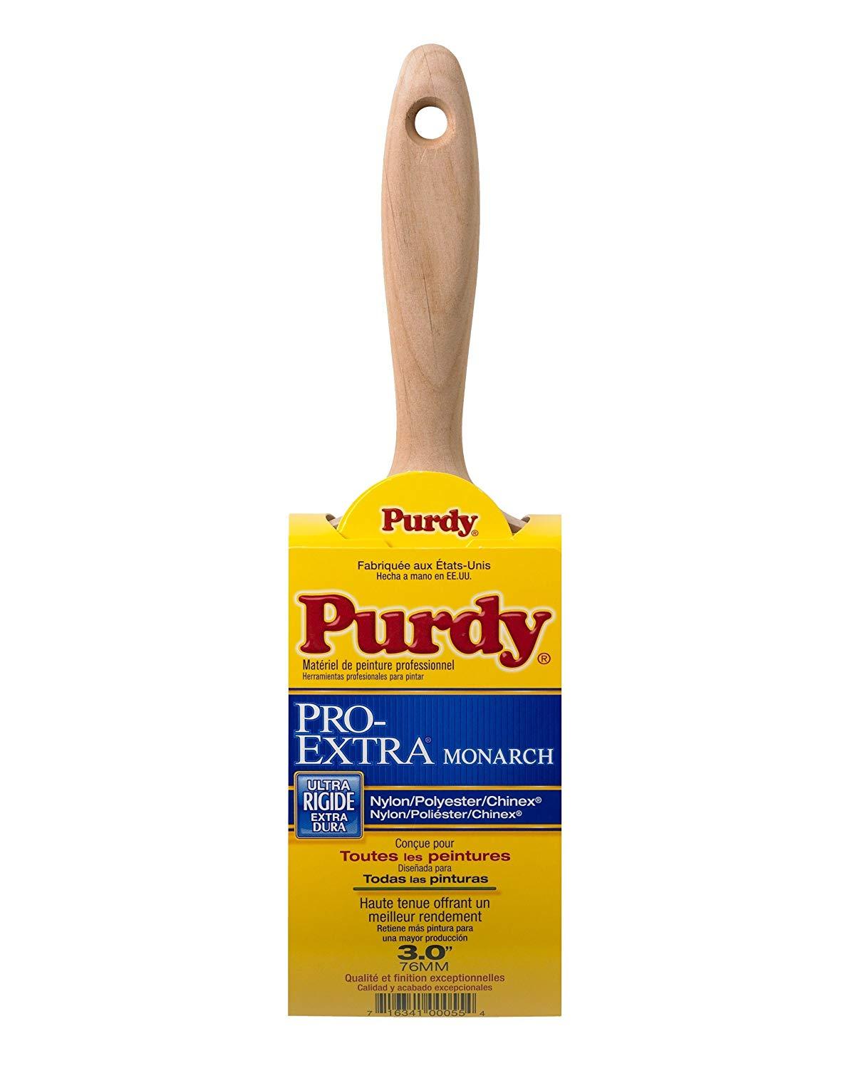 Purdy Pro Extra Monarch Stiff Bristle Synthetic Paint Brushes 1",1.5