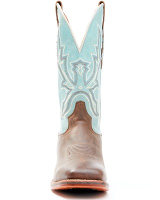 Pre-owned Dan Post Men's Embroidered Western Performance Boot - Broad Square Toe - Dp4972 In Brown