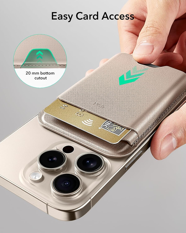 for MagSafe Wallet, 5-Card Holder with RFID Blocking, MagSafe Sticker Included,