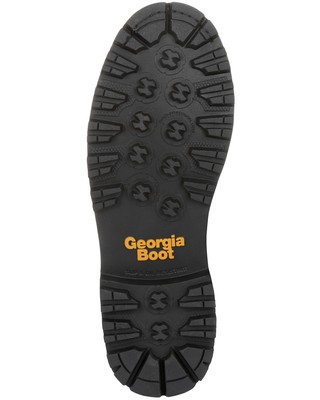 Pre-owned Georgia Boot Men's Amp Lt Logger Work Boot - Composite Toe - Gb00272 In Black