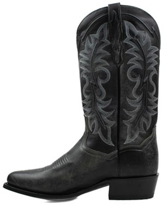 Pre-owned Dan Post Men's Elko 13&quot; Distressed Western Boot - Medium Toe - Dp80321 In Black