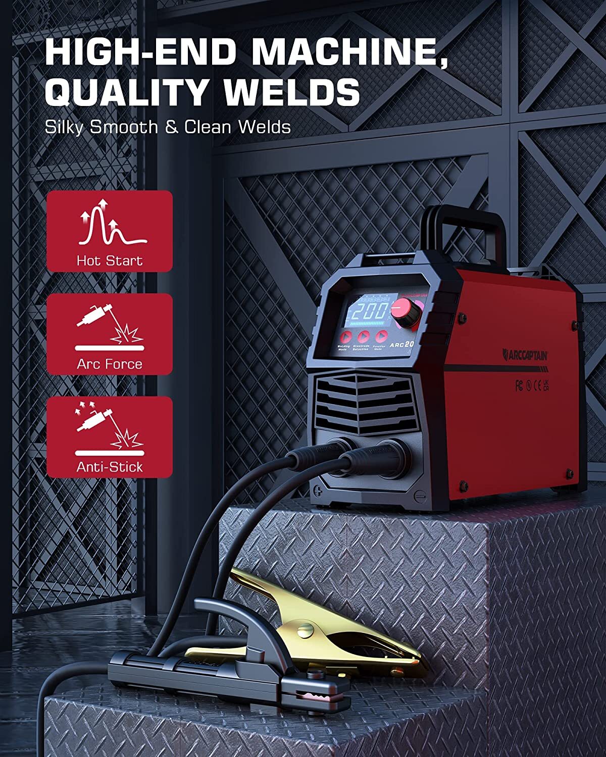 Stick Welder 200A ARC/Lift TIG Welding Machine IGBT Inverter 110/220V MMA Welder