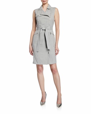 calvin klein moto dress