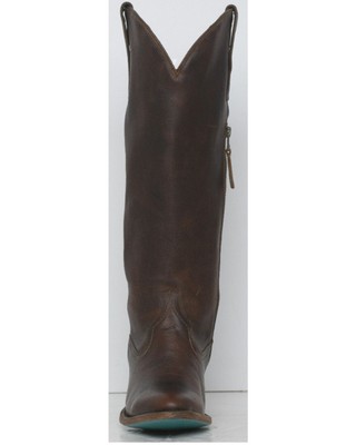 Pre-owned Lane Women's Plain Jane Tall Western Boot - Round Toe - Lb0546i In Brown