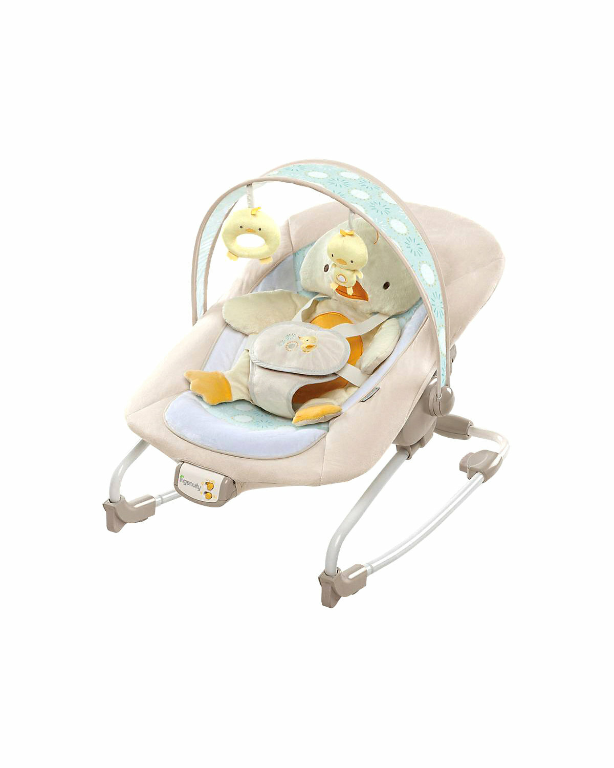 Ingenuity, Wippe für Babies und Kleinkinder, Quacks & Cuddles