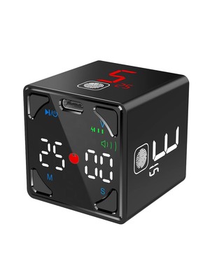 [TickTime Cube- Roll and the countdown starts! ] Pomodoro Timer Double-Sided LED