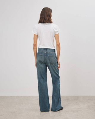 Pre-owned Nili Lotan Mitchell Jean In Simon Wash - Size 29 In Blue