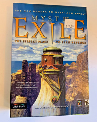 Myst III: Exile - (Windows/Mac, 2001) New SEALED Unopened - CD Rom Disc Game