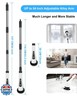 Leebein Electric Spin Scrubber, Cordless Cleaning Brush with 8 Replaceable Brush Heads, Tub and Floor Tile 360 Power Scrubber Dual Speed with Adjustable and Detachable Handle for Bathroom Kitchen Car