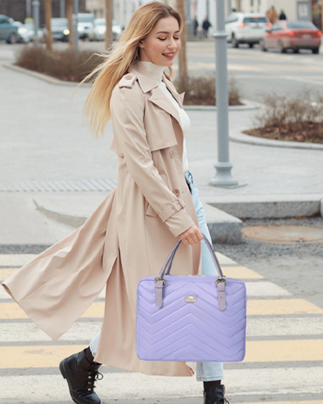 Laptop Bag for Women, 15.6 Inch Slim Computer Bag Laptop Briefcase, Lightweight