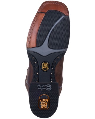Pre-owned Dan Post Men's Abram Western Performance Boot - Broad Square Toe - Dp4562 In Brown