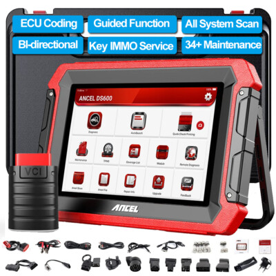 ANCEL DS600 PRO Obd2 Scanner Diagnostic Scan Tool ECU Coding IMMO Key Automotive