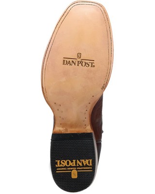 Pre-owned Dan Post Men's Boerne Western Boot - Square Toe - Dp5026 8 1/2 D In Brown