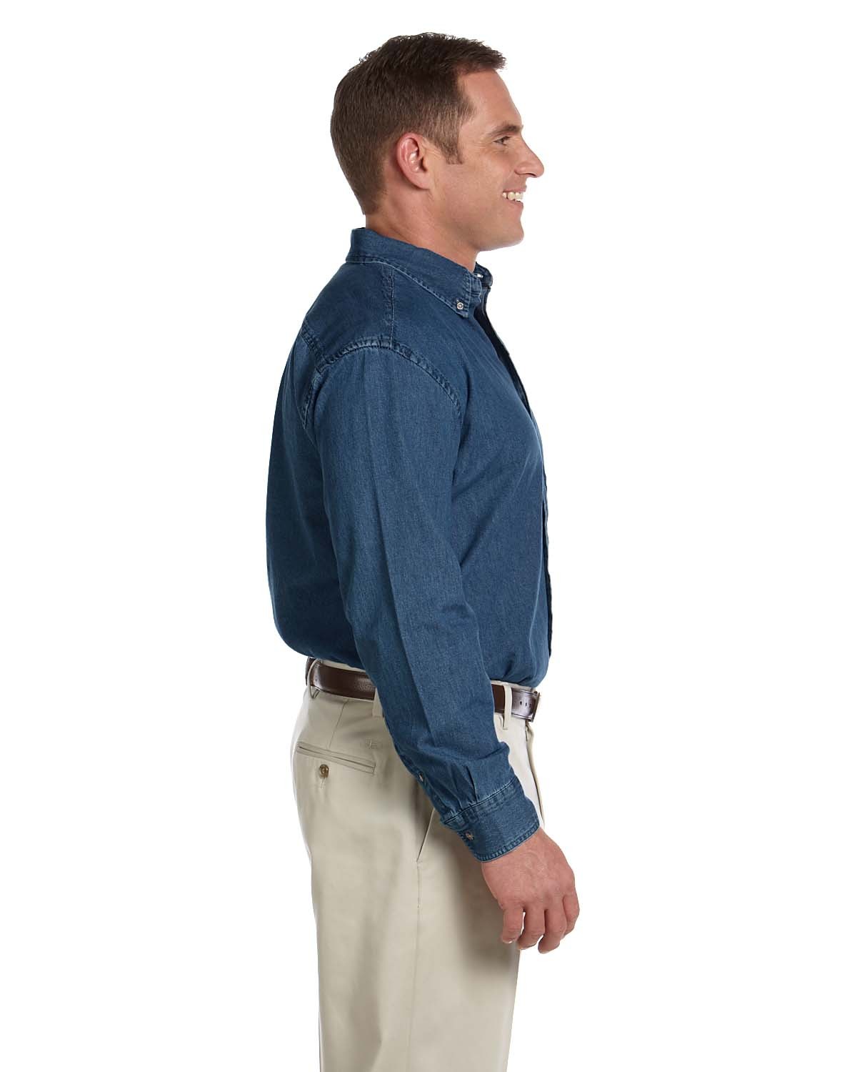 Harriton Men's LongSleeve, Short Sleeve, Tall Denim Shirts, XLT 2XLT