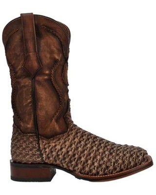 Pre-owned Dan Post Men's Stanley Western Performance Boot - Broad Square Toe - Dp4903 In Brown
