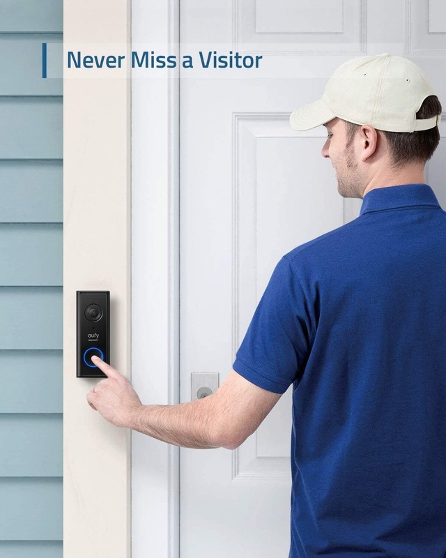 Security Video Doorbell Add-On Chime, Requires 2K (Battery Powered)