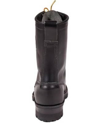 Pre-owned Whites White's Boot Men's Line Scout 10&quot; Lace-up Work Boot - Round Toe - H7806 In Black