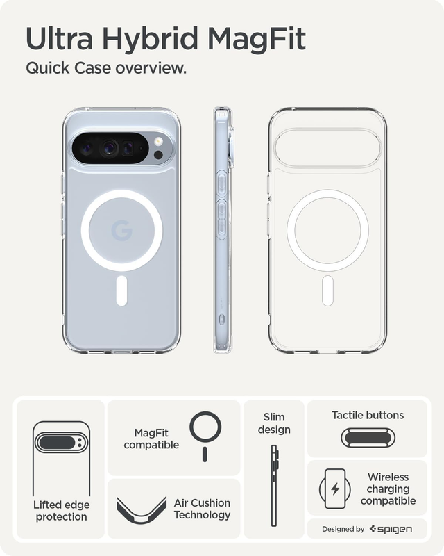 Case for Pixel 10 / Pixel 10 Pro Case, Ultra Hybrid MagFit Designed for Google P