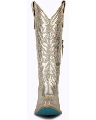 Pre-owned Lane Women's Smokeshow Metallic Tall Western Boot - Snip Toe - Lb0526g