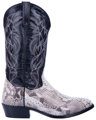Pre-owned Dan Post Men's Manning Western Boot - Round Toe - Dp3036 In Python