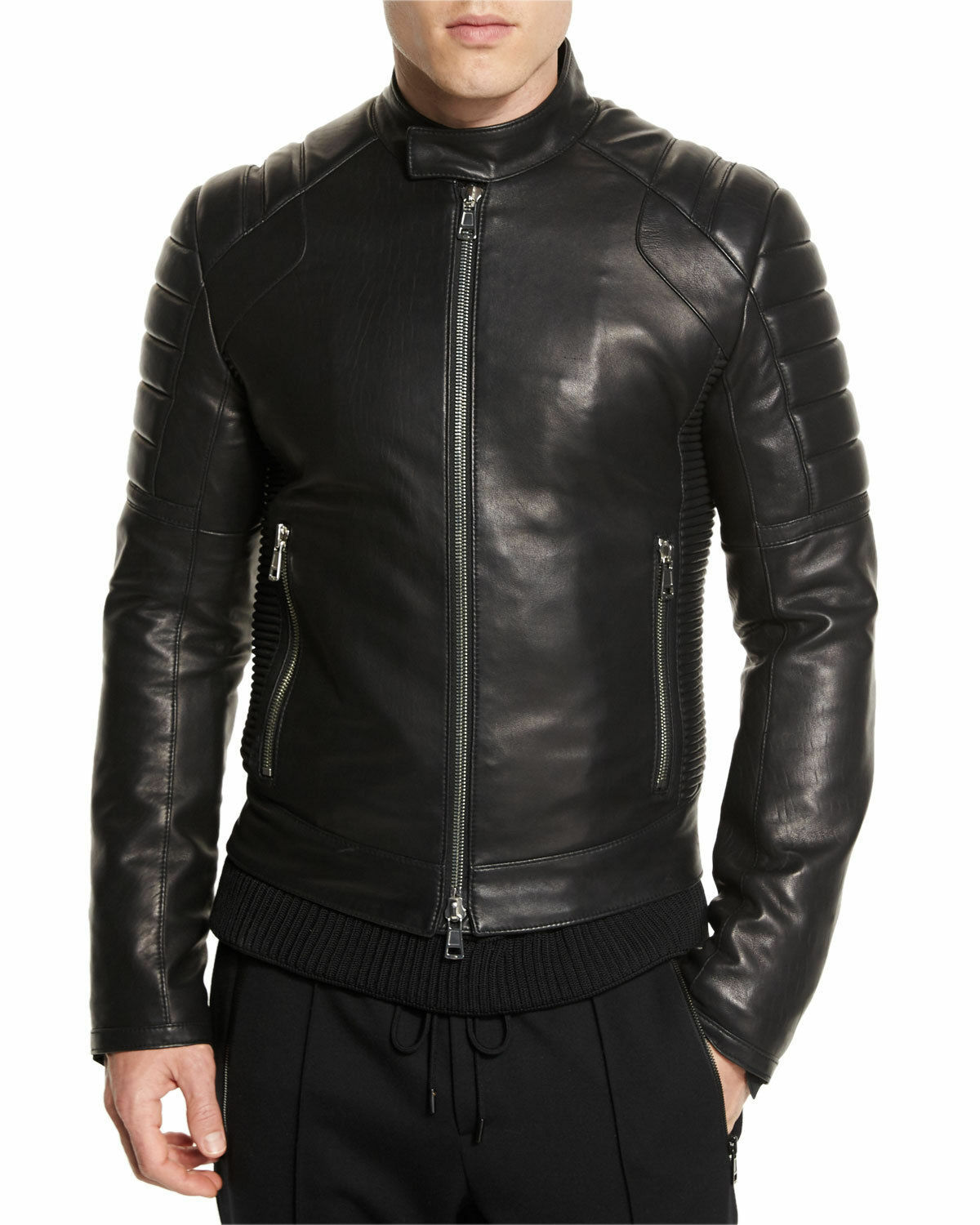 Men's Leather Jacket Biker Men Motorcycle Cafe Racer Vintage Men's Leather Jacket Biker Men Motorcycle Cafe Racer Vintage
