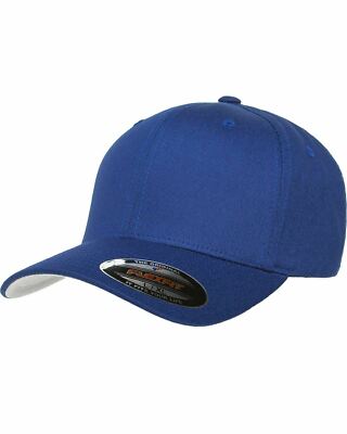 Flex Fit V-Flexfit Fitted Cotton Baseball Cap Plain Blank Hat 5001 Flex Fit