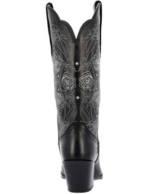 Pre-owned Durango Women's Crush Rosewood Western Boot - Snip Toe - Drd0452 In Black