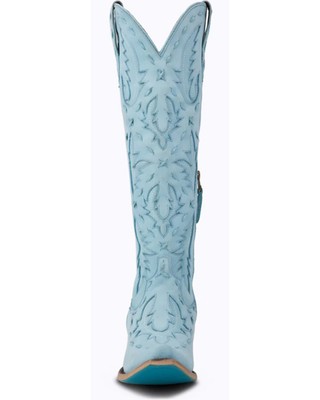 Pre-owned Lane Women's Reverie Tall Western Boot - Snip Toe - Lb0495a 10 M In Blue