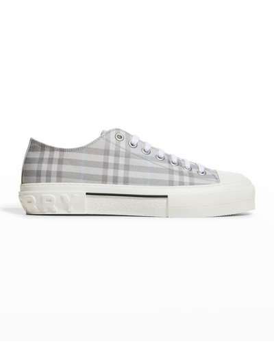 

Мужские низкие кроссовки burberry Jack Check серого цвета Ip Check, Великобритания 12 EUR  US 13, Grey ip check
