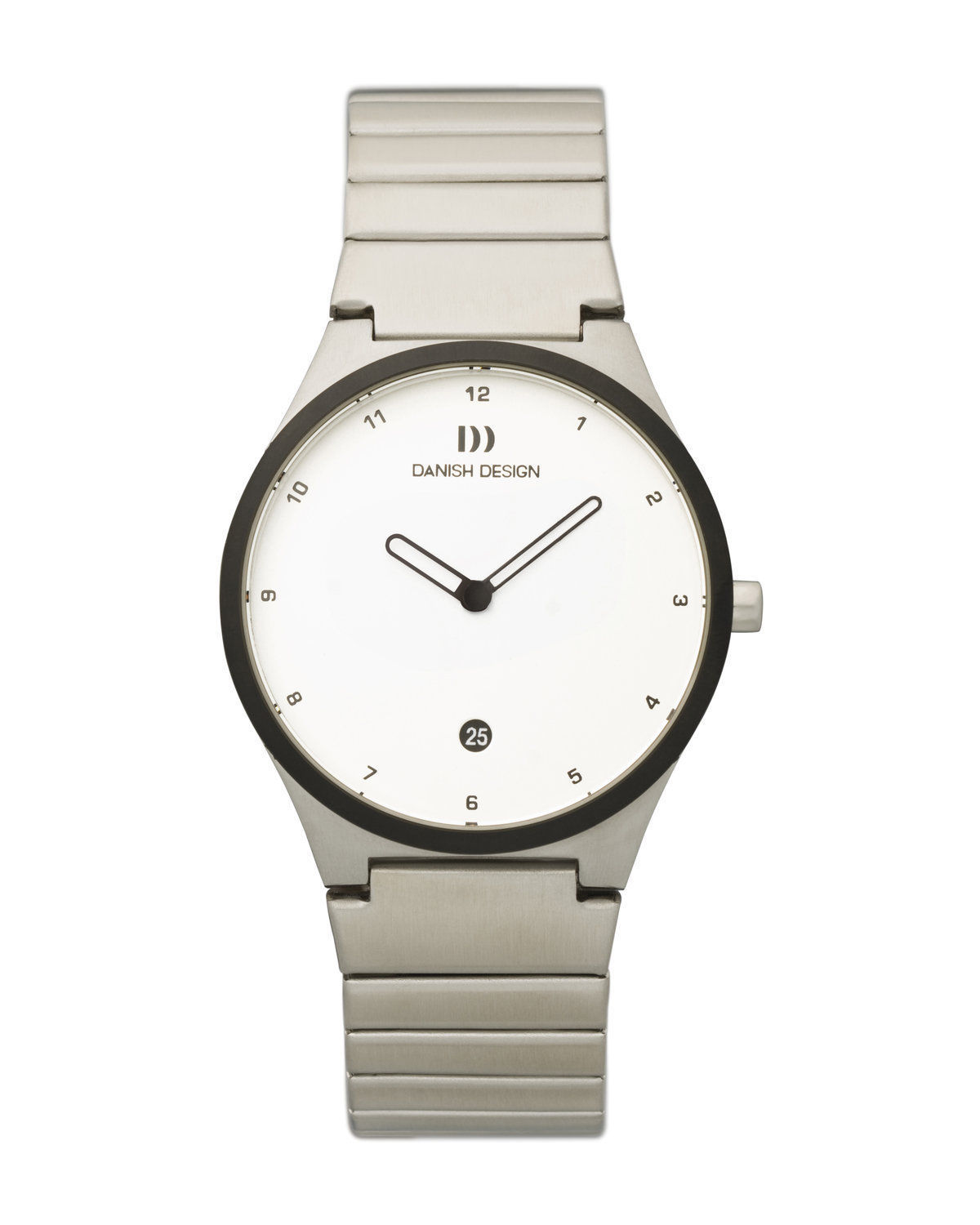 Pre-owned Danish Design Iv62q884 White Arabic Dial Stainless Steel Classic Women's Watch
