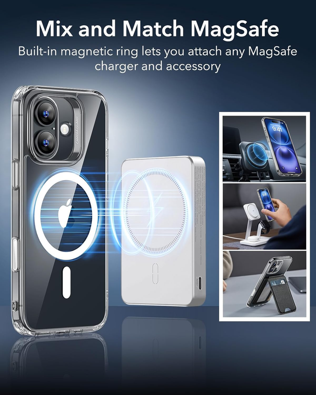 for iPhone 16 Case, Camera Control, Compatible with MagSafe, Shockproof Military