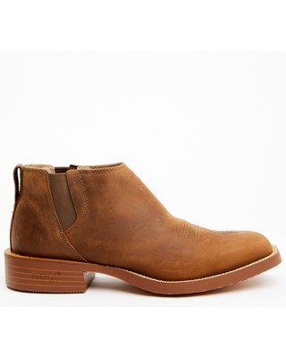Pre-owned Twisted X Men's 4" Tech X&trade; Chelsea Boot Broad Square Toe Rust Copper 10