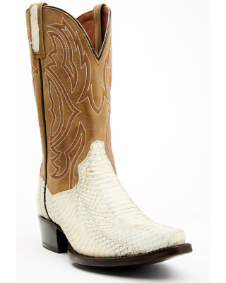 Pre-owned Dan Post Men's Exotic Snake Skin Western Boot - Snip Toe - Dps5733 In Brown