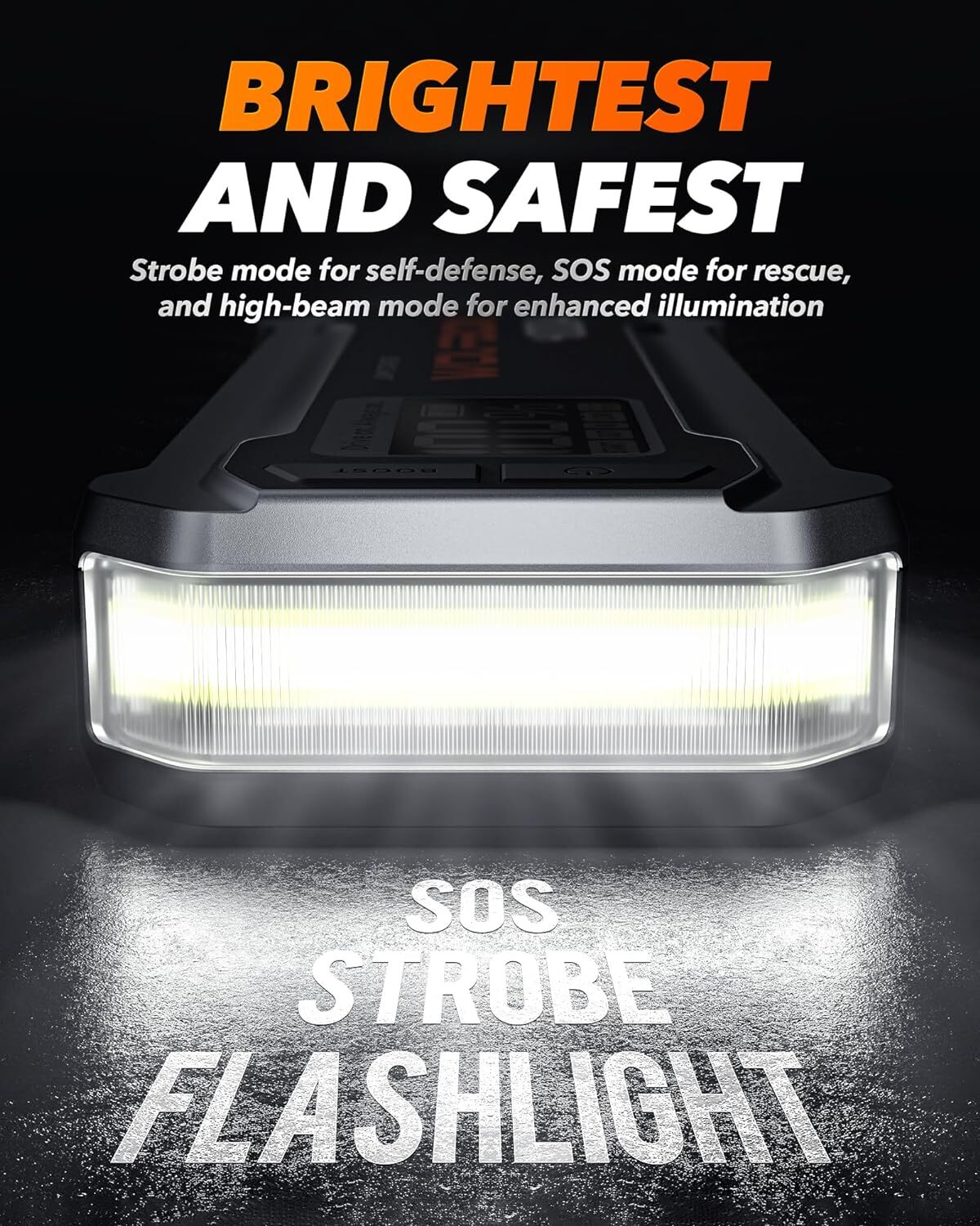 WOLFBOX 3000A JUMP STARTER CAR BATTERY BOOSTER BOX POWER BANK with LED Display