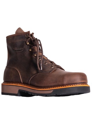 Pre-owned Silverado Men's 6&quot; Work Boot - Soft Toe - 7720 In Brown