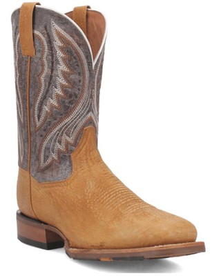 Pre-owned Dan Post Men's Dugan Western Boot - Broad Square Toe - Dp4925 In Yellow