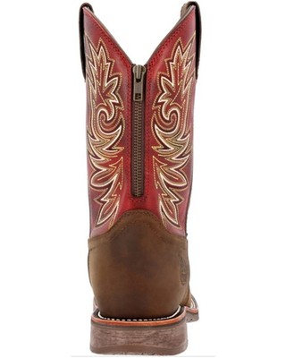 Pre-owned Georgia Boot Men's Carbo-tec Waterproof Soft Toe Western Boot - Square Toe Brown