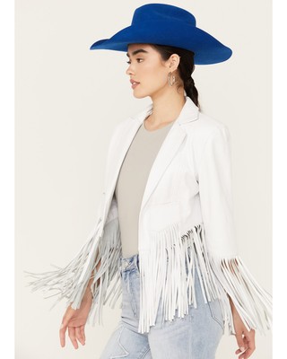 CRIPPLE CREEK CRIPPLE CREEK WOMEN'S CROPPED FRINGE JACKET - LL16459-01