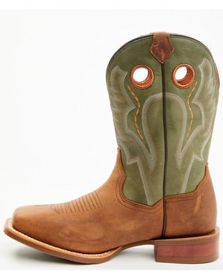 Pre-owned Dan Post Men's Leighton Performance Western Boot - Broad Square Toe Brown 7 D