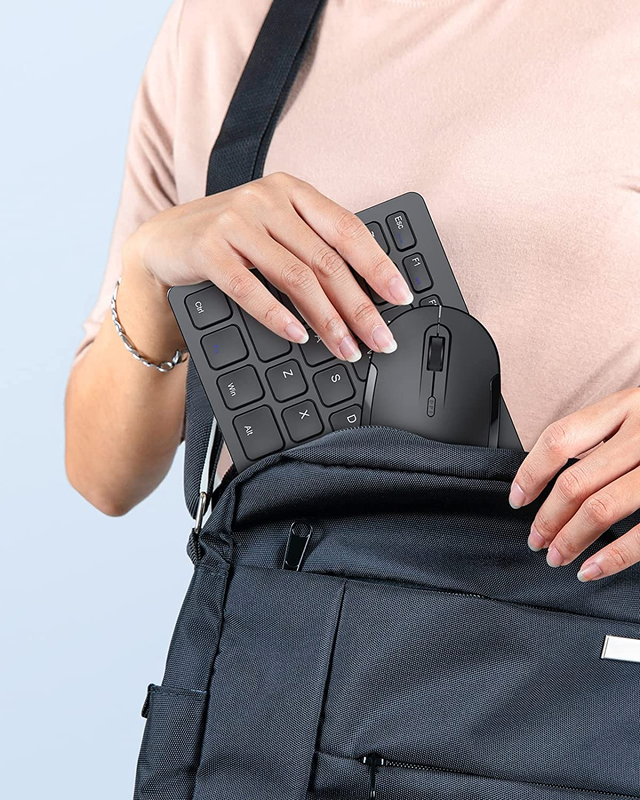 Wireless Keyboard and Mouse Combo,  Compact Small Keyboard Mouse Set with 2.4G U