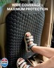 Owleys Kick Mat Back Seat Protector - Car Back Seat Cover for Kids Feet - Waterproof and Sturdy Protector for Upholstery from Dirt, Mud, Scratches and Stain (Black)