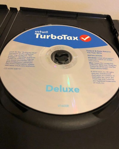 2016 Turbo Tax Deluxe Federal & State Returns