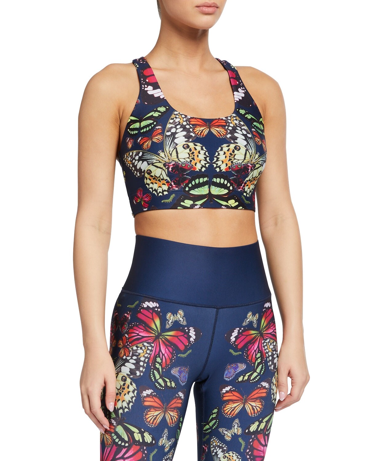 TEREZ 271365 Woman Kaleidofly Pop DuoKnit Sports Bra Size X-Small