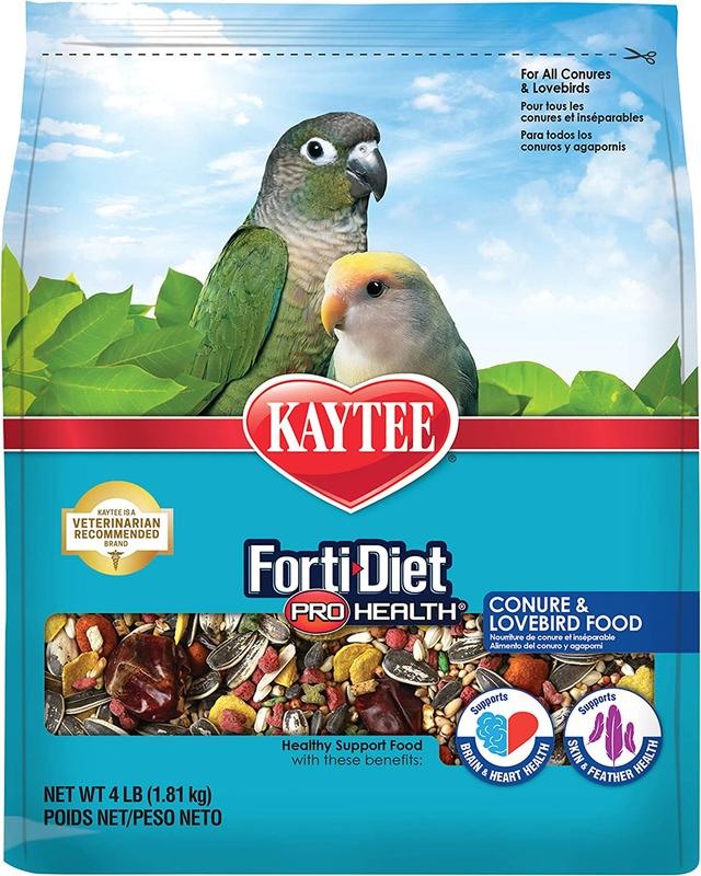 Kaytee Forti-Diet Pro Health Conure and Lovebird Pet Bird Fo