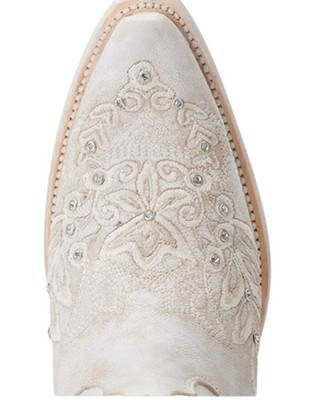 Pre-owned Lane Women's Destiny Western Boot - Snip Toe - Lb0547a 7 1/2 M In White