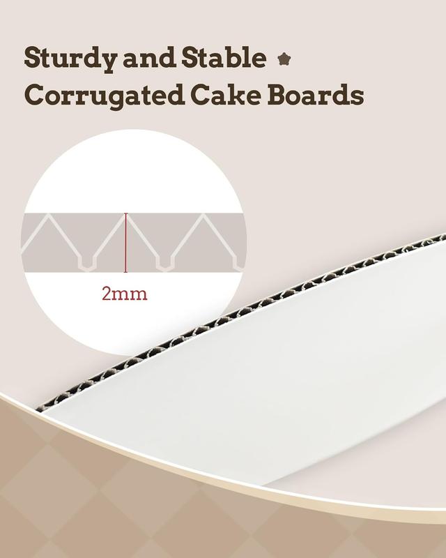 Cake Board 7 Pack Round, Cake Boards 10 inch, Waterproof and Oil-Proof Cake Plat