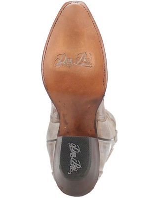 Pre-owned Dan Post Women's 16&quot; Triad Silvie Tall Western Boot - Snip Toe - Dp4276 6 In White